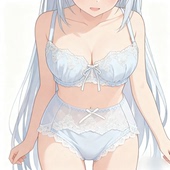 17N1日系大码 90BCD85CDE80EDCB75粉白蓝 刺绣蝴蝶结薄棉杯文胸套装