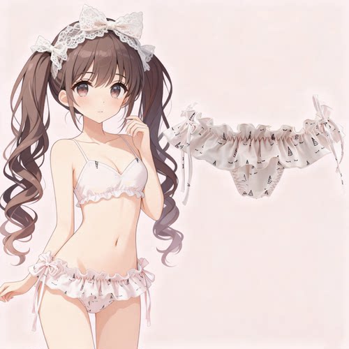 可爱牛奶丝独角兽少女三角裤内衣