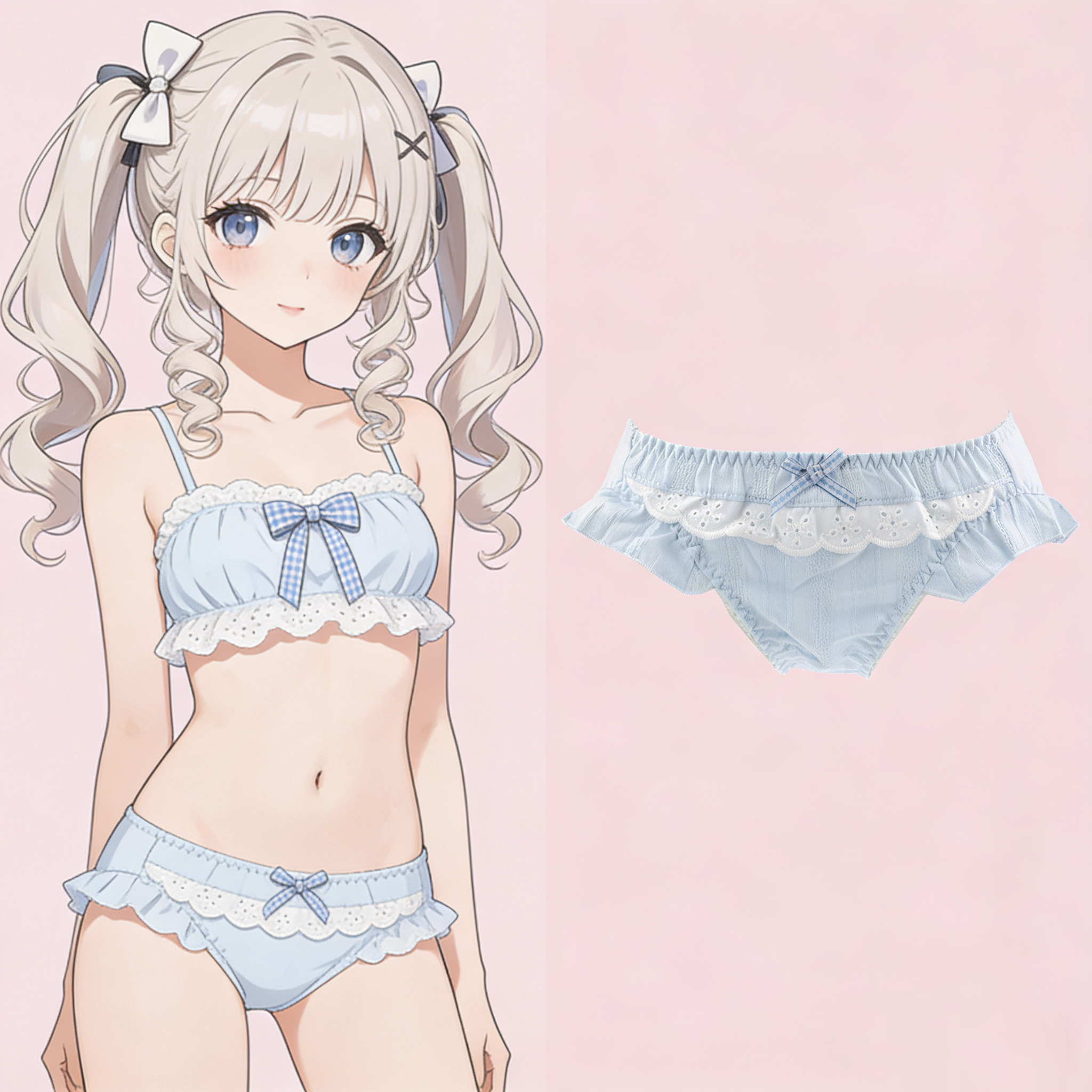 4863新款甜美纯色可爱日系胖次洛丽塔飞边三角裤丝白色蓝色豆沙粉,女士内衣/男士内衣/家居服,女三角裤,淘宝优惠券,粉丝福利购,淘宝优惠卷