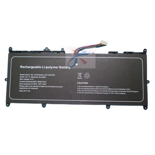 NA-133S适用Jumper中柏HW-3487265国产笔记本电池7.6v4800mah