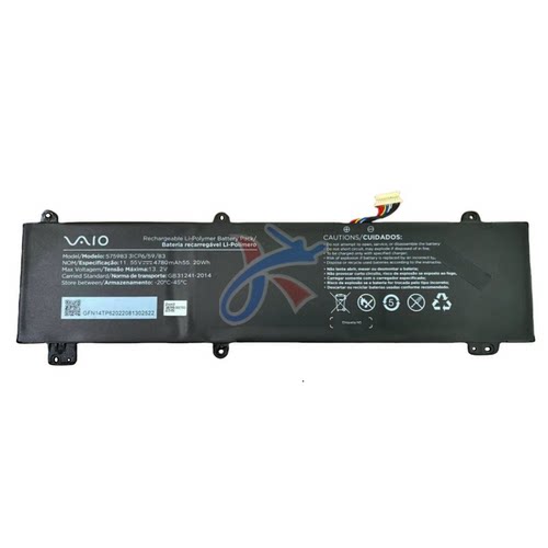 575983适用vaio VWNC51518 VWNC51427 VWNC71429-BK/SL/FE/RG电池