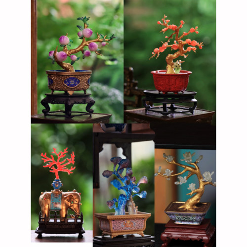 盆景微缩摆件磁吸盲盒，古风6分微缩场景模型中式手办BJD摆件