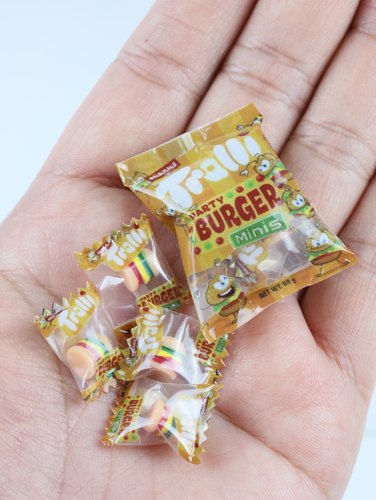 不能吃微缩食玩透明袋汉堡糖模型