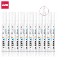 Deli S558 paint pen, oil-based touch-up pen, sign-in pen, DIY photo album, doodle pen, tire pen, 12 markers thumbnail 2