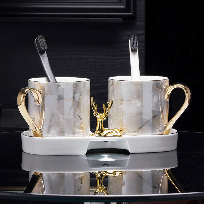 杯子漱口杯轻奢高端刷牙杯高颜值牙杯洗漱杯高级感陶瓷情侣牙刷杯,家庭/个人清洁工具,洗漱杯,淘宝优惠券,粉丝福利购,淘宝优惠卷