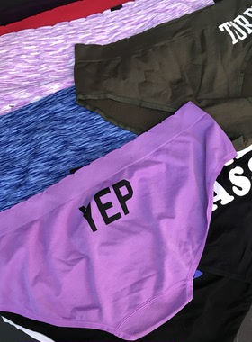 欧码 混花色  女士运动内裤 三角裤  加肥加大