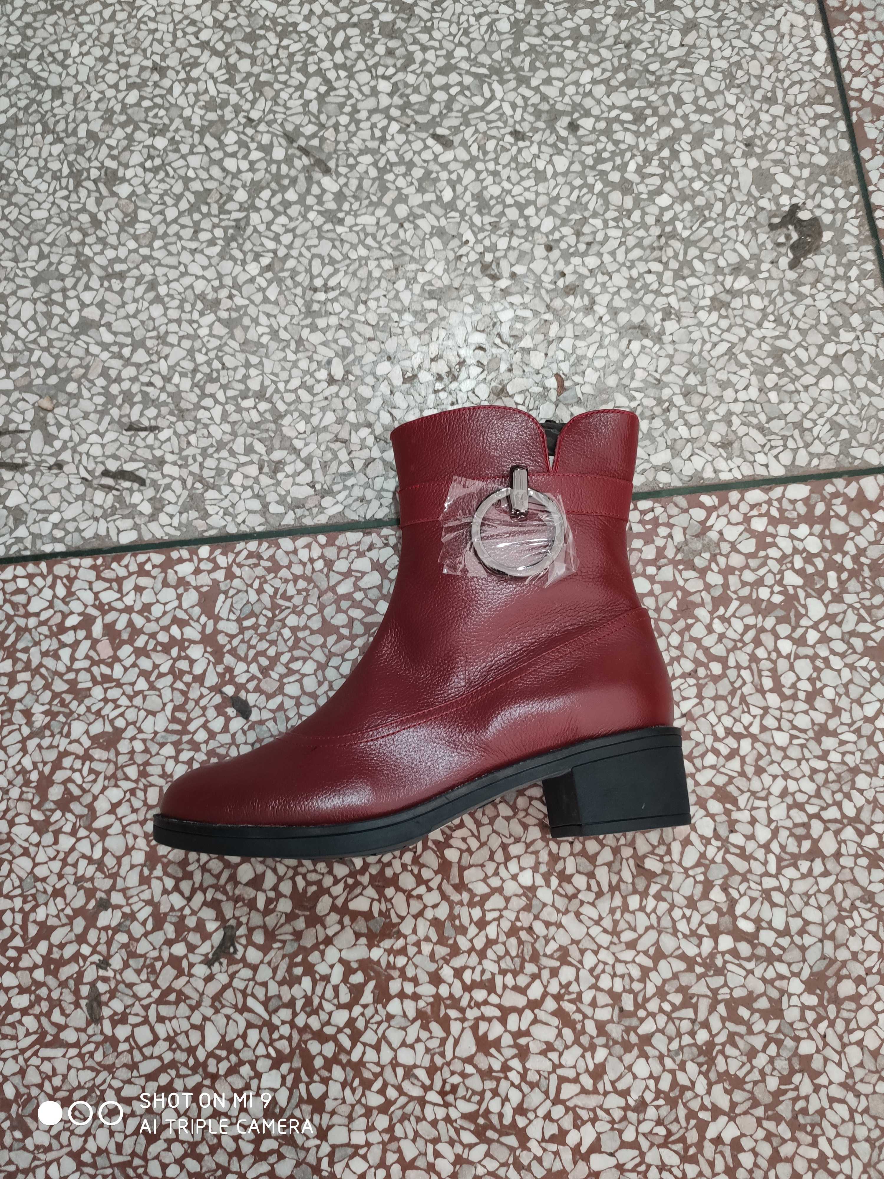 易发易头层牛皮休闲女鞋单皮靴断码特价清货