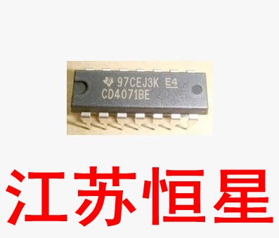 直插14脚  CD4071    CD4071BE  逻辑芯片 四2输入端或门  DIP-14