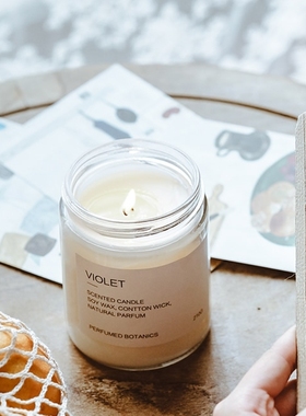 香薰蜡烛净化空气助眠安神室内无烟助睡眠精油香氛蜡烛