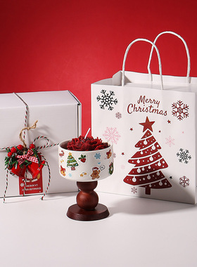 圣诞节礼物送女生女朋友山茶花香薰蜡烛礼盒高级感小众平安夜礼品