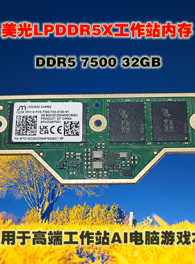 全新美光LPCAMM2LPDDR5X 32GB DDR5 7500移动工作站游戏本内存