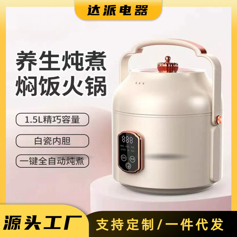 旅行便携电煮锅多功能小型迷你家用宝宝煮粥煲饭煲汤电炖盅电火锅