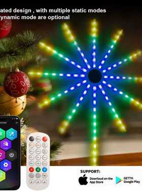 Smart LED Light Strip DIY Firework Remote Bluetooth USB Fest