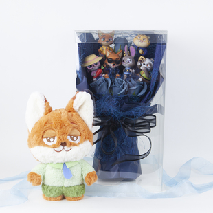 疯狂动物城卡通朱迪尼克玩偶花束生日礼物手工毛绒生日创意圣诞节