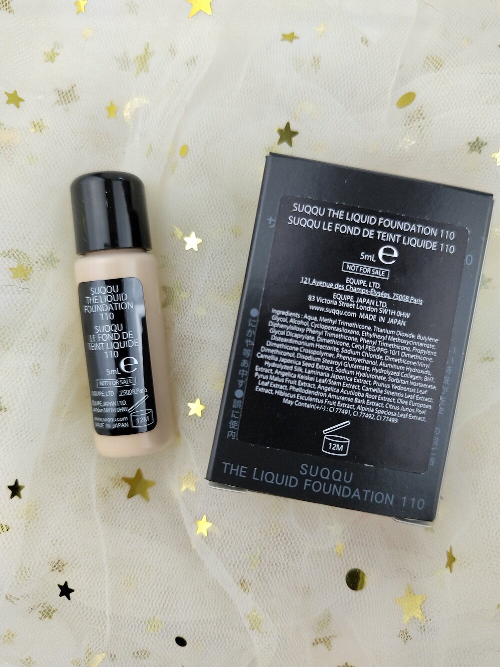 现货！SUQQU 诉苦 晶采艳泽 粉底液 光泽肌 中样 小样 5ml  110