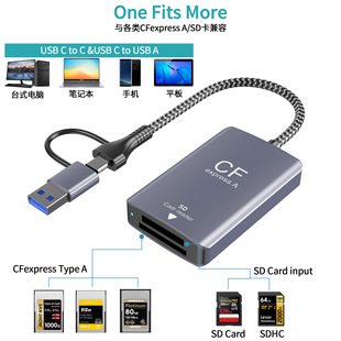 SWMKDH高速cfexpress储存卡读卡器索尼a卡尼康佳能富士b卡读卡器