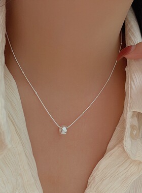 持恒S925纯银转运珠项链女2026年新款小红书爆款轻奢小众锁骨颈链