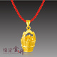 久不掉色人生一桶金项坠3D硬金仿金镀黄金坠子 镀金沙金项链吊坠