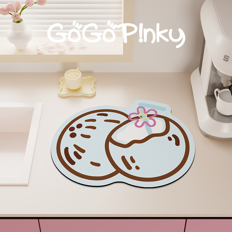 创意可爱韩系家用厨房台面沥水垫碗盘干燥垫吧台台面隔热防烫餐垫,居家布艺,餐垫,淘宝优惠券,粉丝福利购,淘宝优惠卷