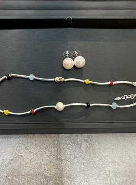 ZHAZHA韩国新款时尚简约百搭小众设计感项链女高级感气质锁骨链彩