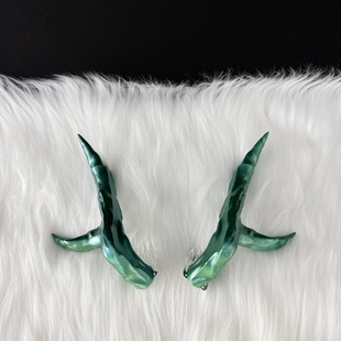 明日方舟夕cos角夕cos道具画中人 染尘烟 龙角 明日方舟夕cos道具