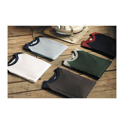 BPCALL25SS 牛角七分袖夏季新品设计款美式复古校园男女通款