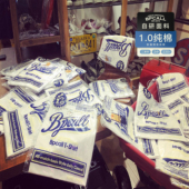 T恤万象商场同款 BPCALL 1.0纯棉白饭vintage日本重磅厚成衣染短袖