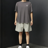 舒适简约OverSize日系复古宽松休闲男女通款 BPCALL 25SS菱形短裤