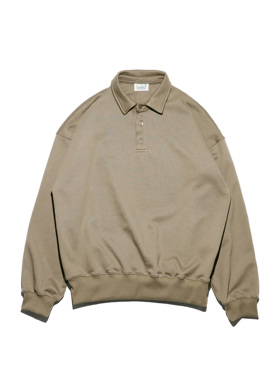 BPCALL 26SS M有领卫衣POLO美式复古宽短cleanfit通勤老钱简约