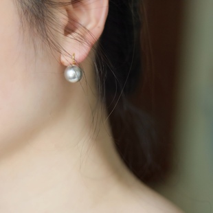 珍珠耳环女新款 真多麻高跟鞋 潮耳钉气质简约耳饰 白百合同款 Aimee