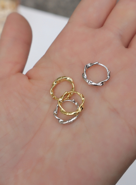 AimeeDesign s925纯银睡觉免摘小圈小巧精致小众设计感耳圈耳环