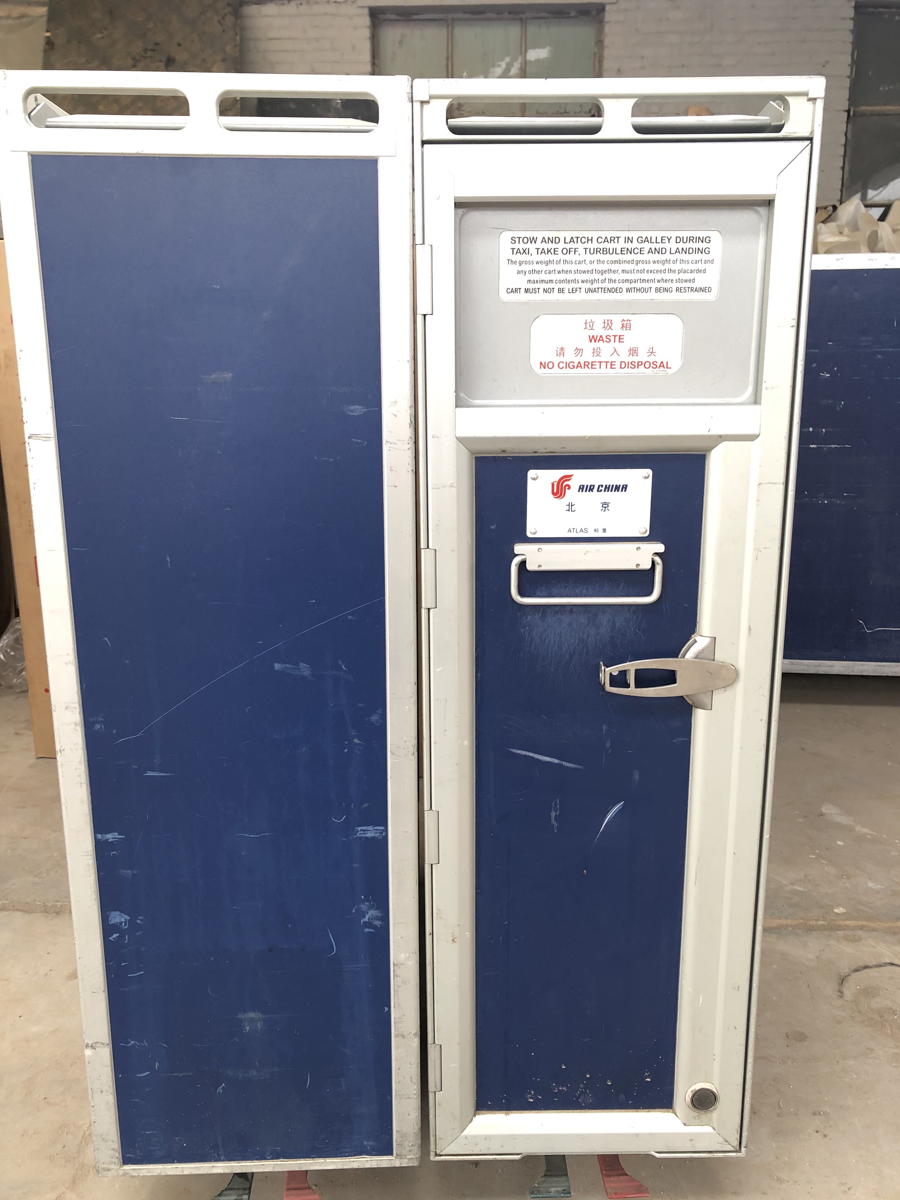 国航手推车空乘培训模拟垃圾车教学车二手舱内垃圾收购车回收车