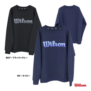 24新款威尔逊wilson运动套头卫衣美式圆领长袖网球羽毛球服男外套