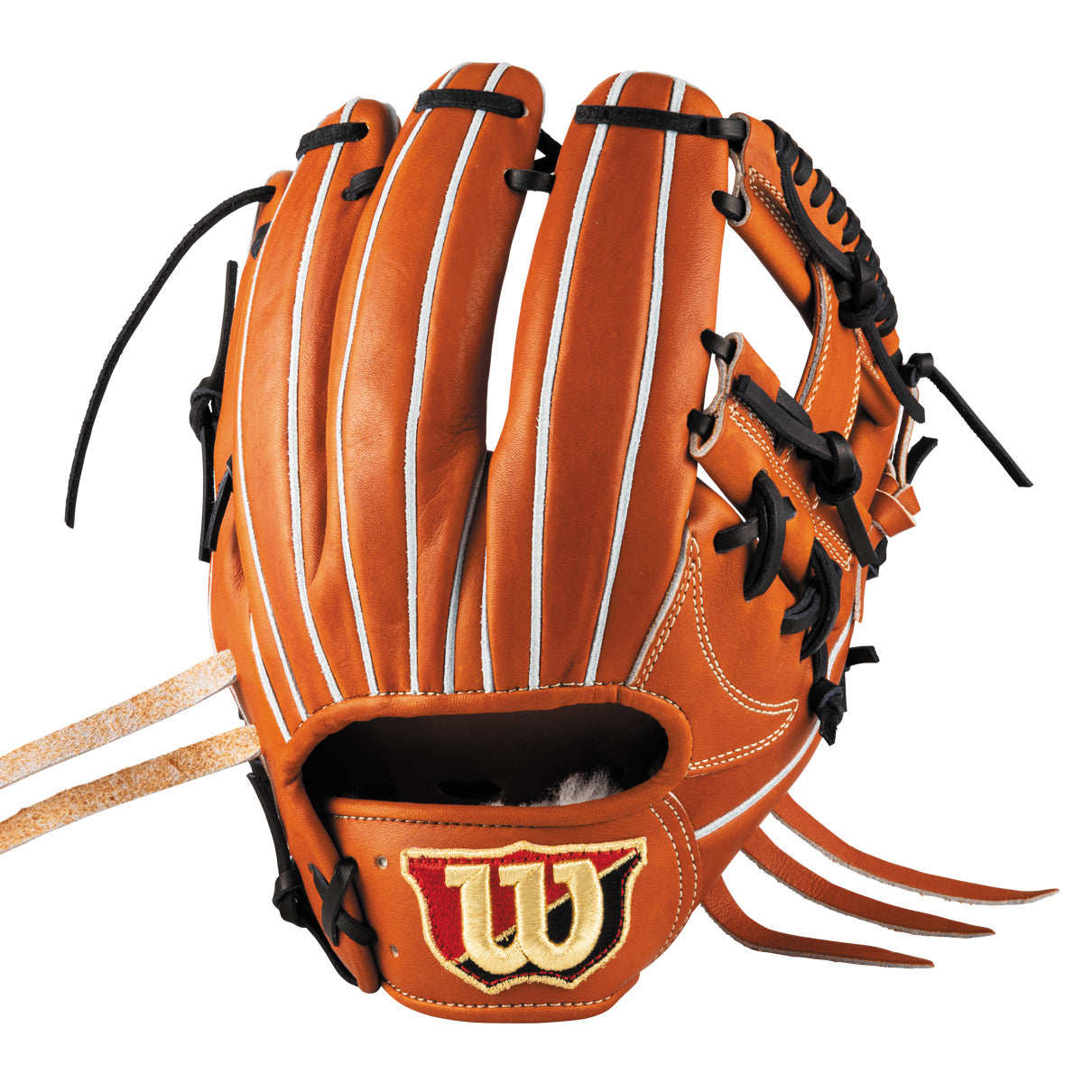 日本Wilson威尔胜棒球手套右手投掷专业皮质品质运动条纹设计