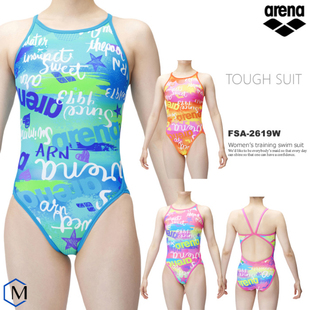 日本Arena阿瑞娜连体三角游泳衣女2022新款 专业训练防水运动泳装