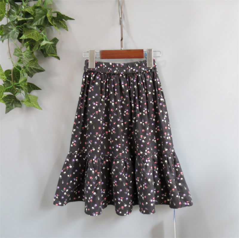 凹末女童纯棉半身裙秋冬款