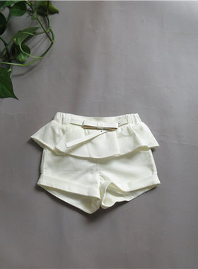 宝儿童装短裤女童花边夏款裤子13711