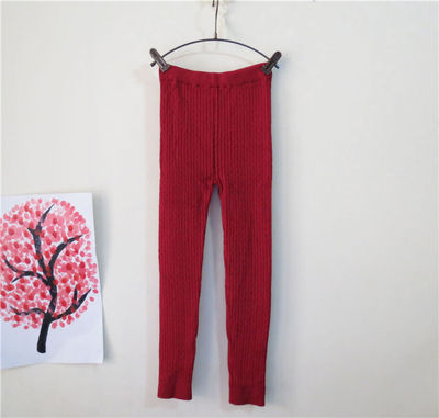春秋款童装打底裤舒适针织裤
