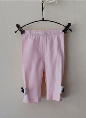 宝儿夏款童装打底裤小童款可开裆中裤小鱼款30980