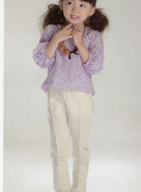 春款宝儿童装裤子欧版弹力小脚裤女童蕾丝裤16985