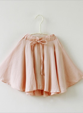 回馈 韩国宝儿半裙夏款童装大摆裙女童蝴蝶结系带短裙13566