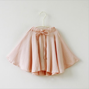 大摆裙女童蝴蝶结系带短裙13566 童装 回馈 韩国宝儿半裙夏款