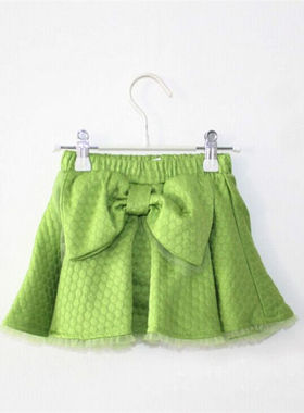 韩版宝儿童装半身裙春秋款短裙女童半裙蝴蝶结百搭伞裙21381