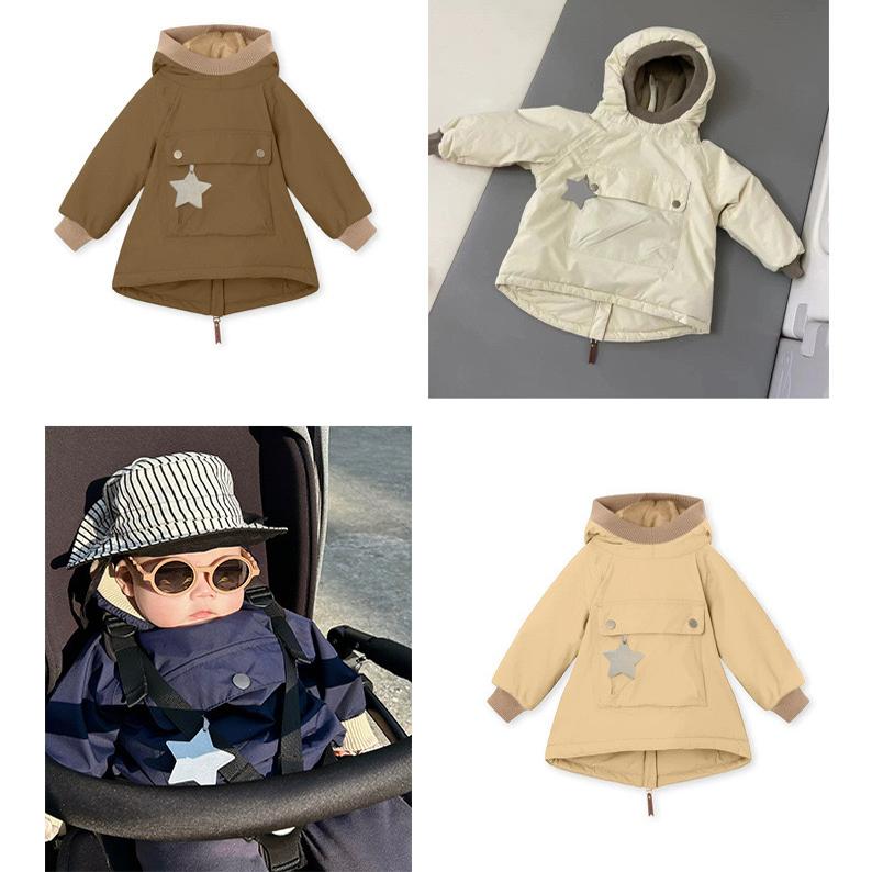 男女童防水防风防雪拉链螺纹棉服