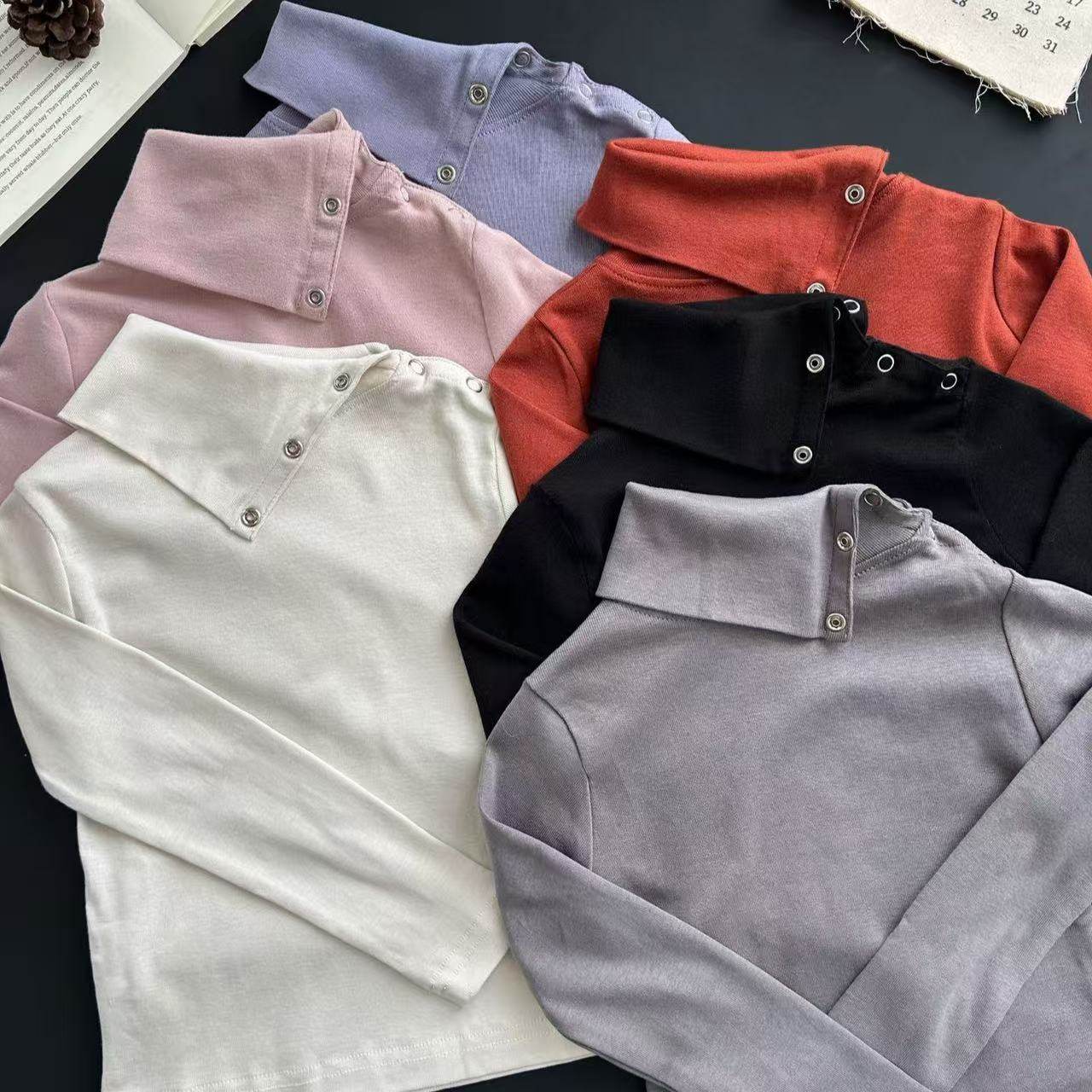 25秋冬新款sp法式女孩长袖高领双穿上衣宝宝纯棉打底t恤秋衣女童,童装/婴儿装/亲子装,T恤,淘宝优惠券,粉丝福利购,淘宝优惠卷