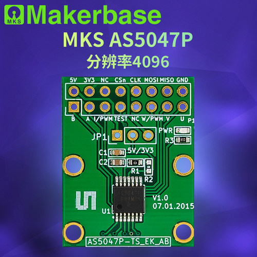 Makerbase磁编编码器AS5047P模块