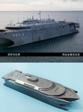 1/700比例HSV2军用运输船濒海战斗舰朱姆沃尔特级驱逐舰玩具模型