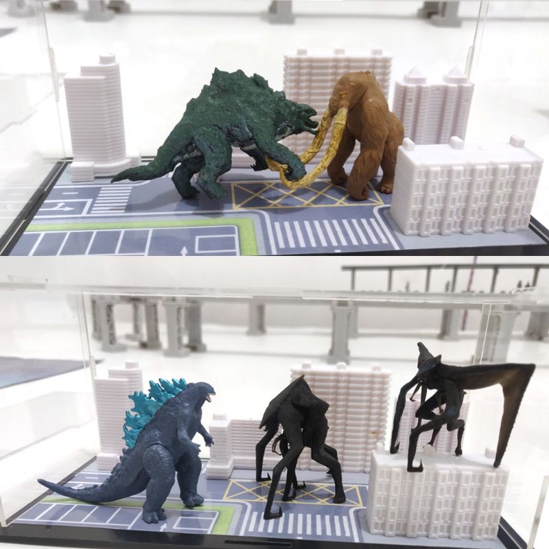 雌雄穆托大战哥吉拉模型图片