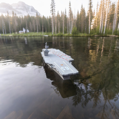 可漂浮大号航空母舰玩具山东舰辽宁舰福建号模型成品导弹驱逐舰