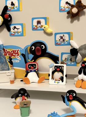 KKV正品代购pingu和我的一天拍立得相框pingu打电话盲盒公仔